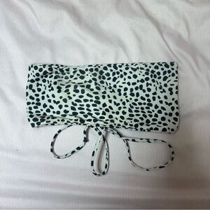 Leopard Print Strapless Top